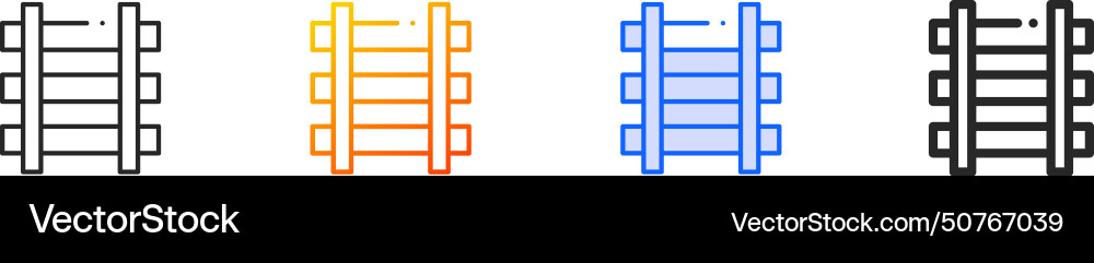 Architecture iconthin linear gradient blue stroke Vector Image
