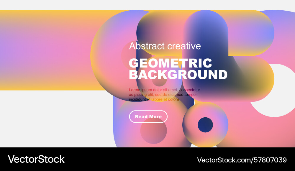 Vibrant abstract shapes overlap creating colorful Vibrant abstract shapes overlap creating colorful Vector Image