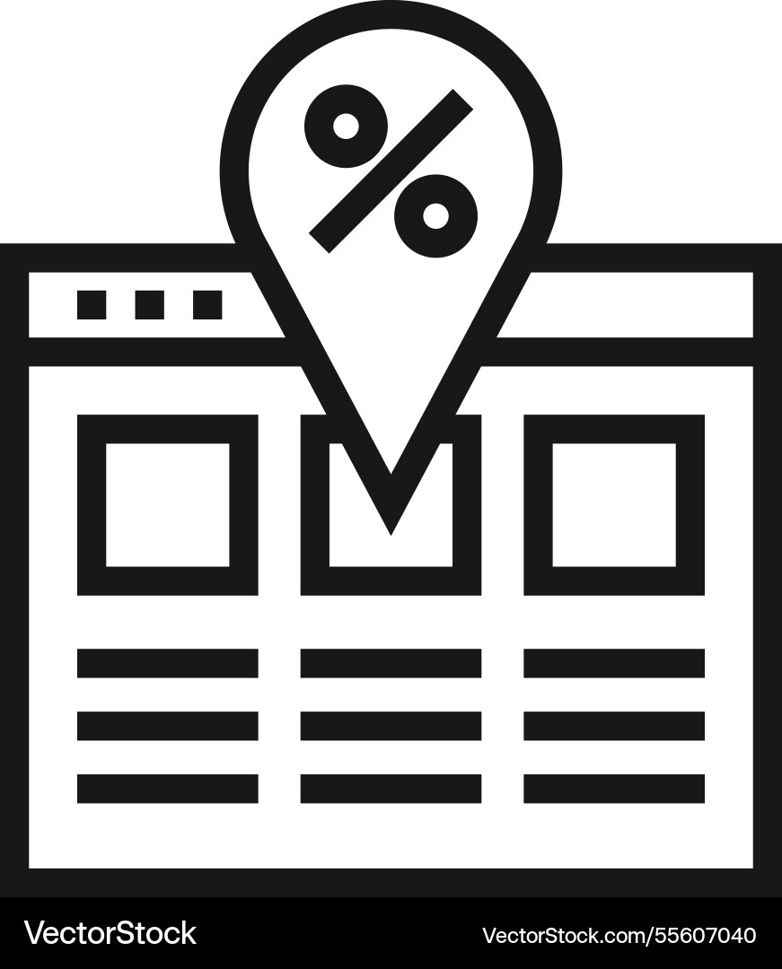 Adresse Flat line web icon concept Adresse Flat line web icon concept vektorbild