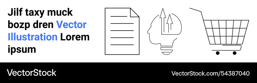 Business concepts with document brainstorming Vector Image