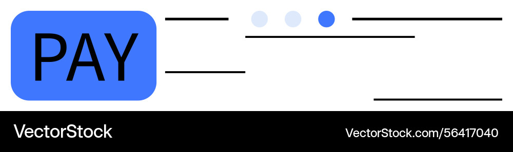 Digital payment interface with button and progress Digital payment interface with button and progress vector image