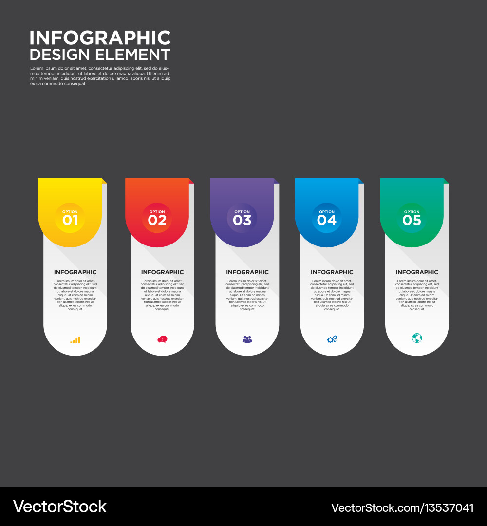 Business Report Layout - Data & Charts vector image