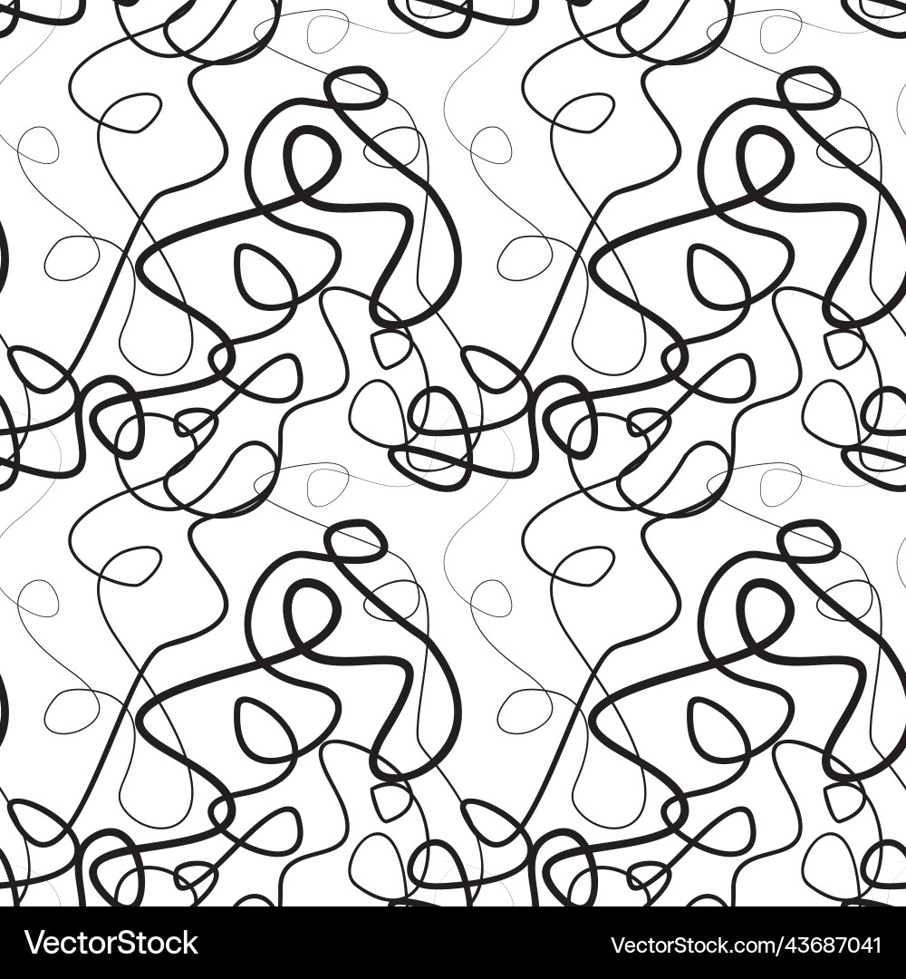 Complex Winding Lines Pattern vector image