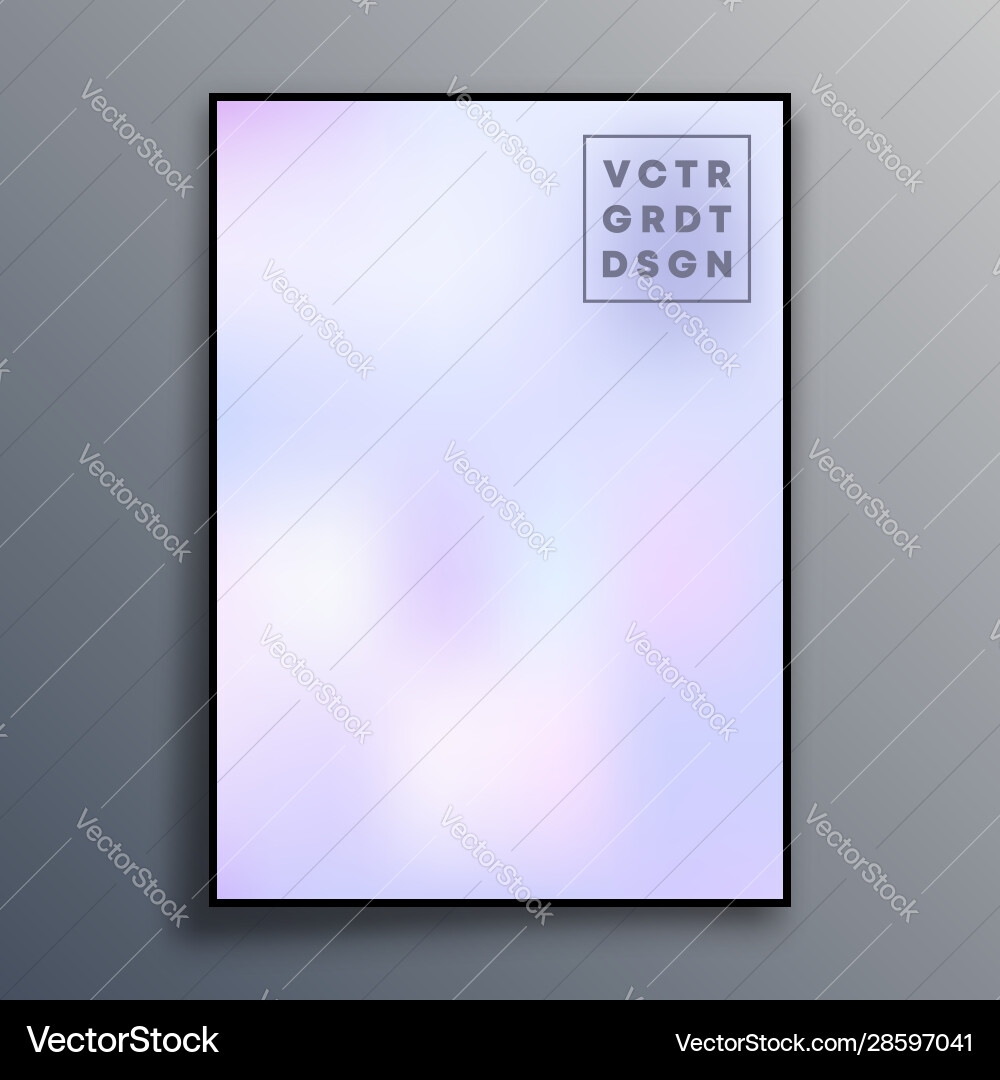 Poster template design with colorful gradient Poster template design with colorful gradient vector image