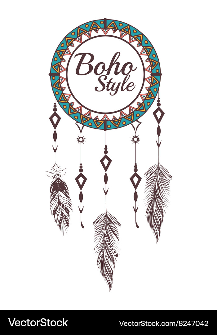 Boho style design Vector Image