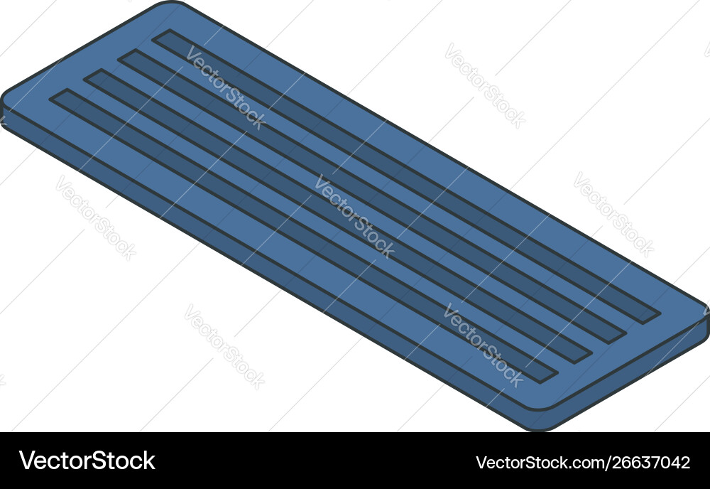 Computer keyboard icon isometric style Computer keyboard icon isometric style vector image