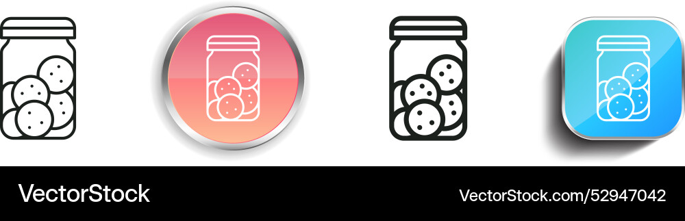 Cookies-Symbol dünn linear regelmäßig und Schaltfläche Stil Cookies-Symbol dünn linear regelmäßig und Schaltfläche Stil vektorbild