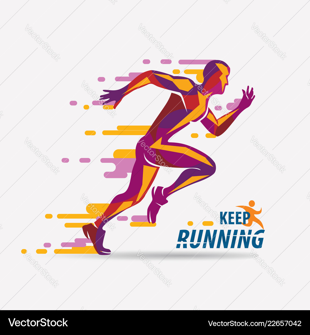 Dynamic Runner Symbol - Sport \u0026 Competition – Royalty-Free Vector |  VectorStock, image size:1000x1080
