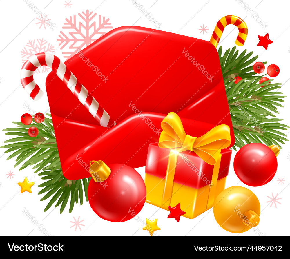 Merry christmas and happy new year greeting Merry christmas and happy new year greeting vector image