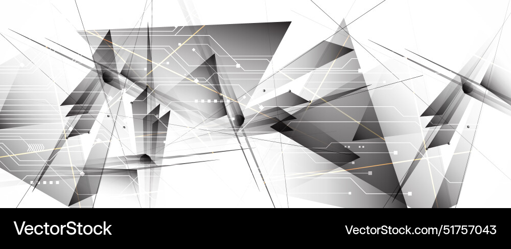 Abstract futuristic circuit computer internet vector image