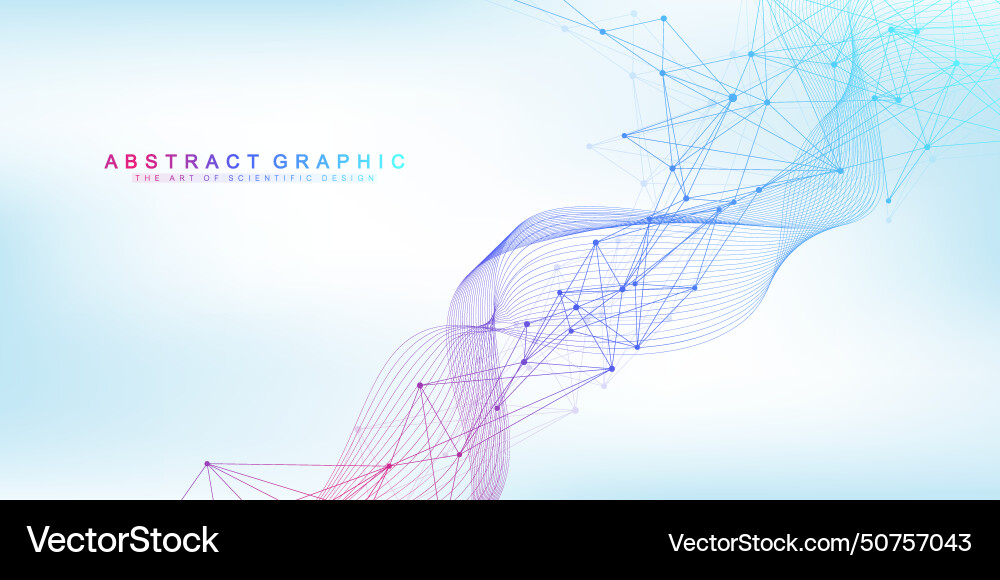 Abstract tech network connection dots digital Abstract tech network connection dots digital vector image
