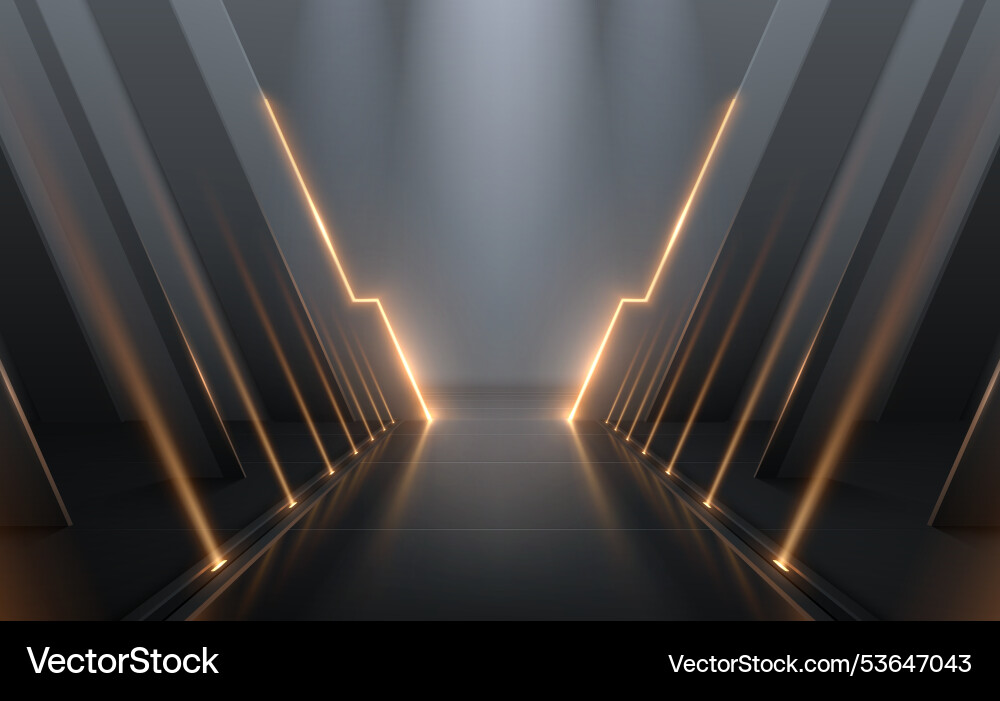 Futuristic empty scene with light effects Futuristic empty scene with light effects vector image