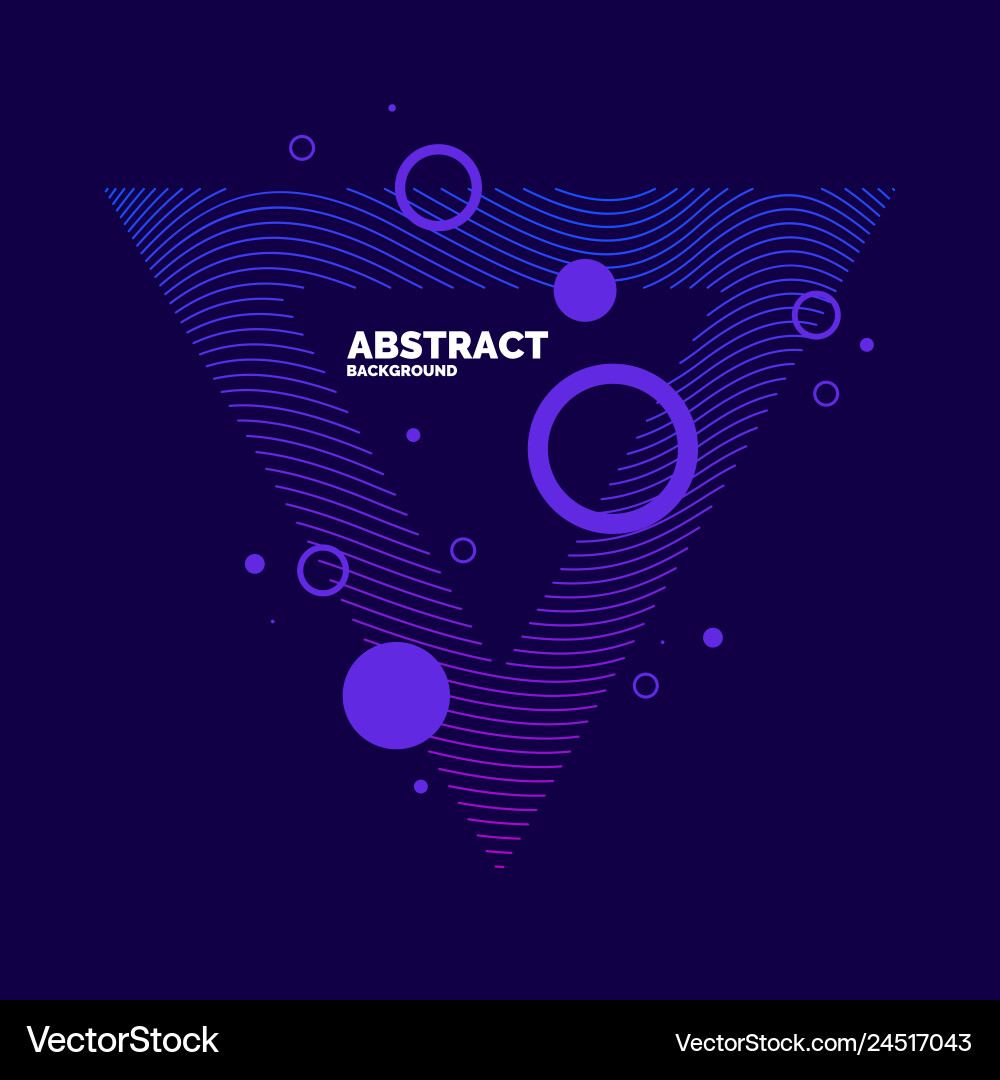 Modern abstract elements with dynamic waves vector image