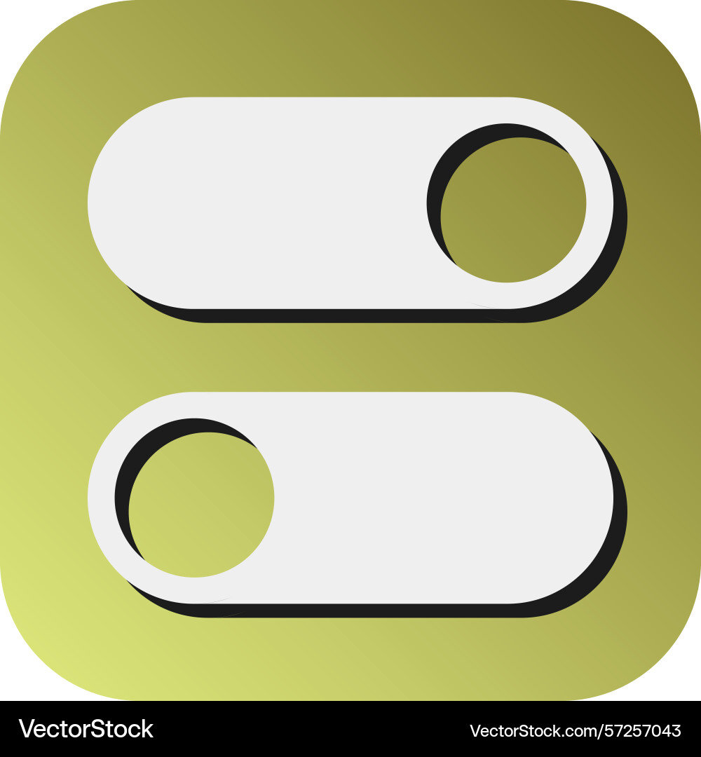 Switch glyph gradient background icon Vector Image