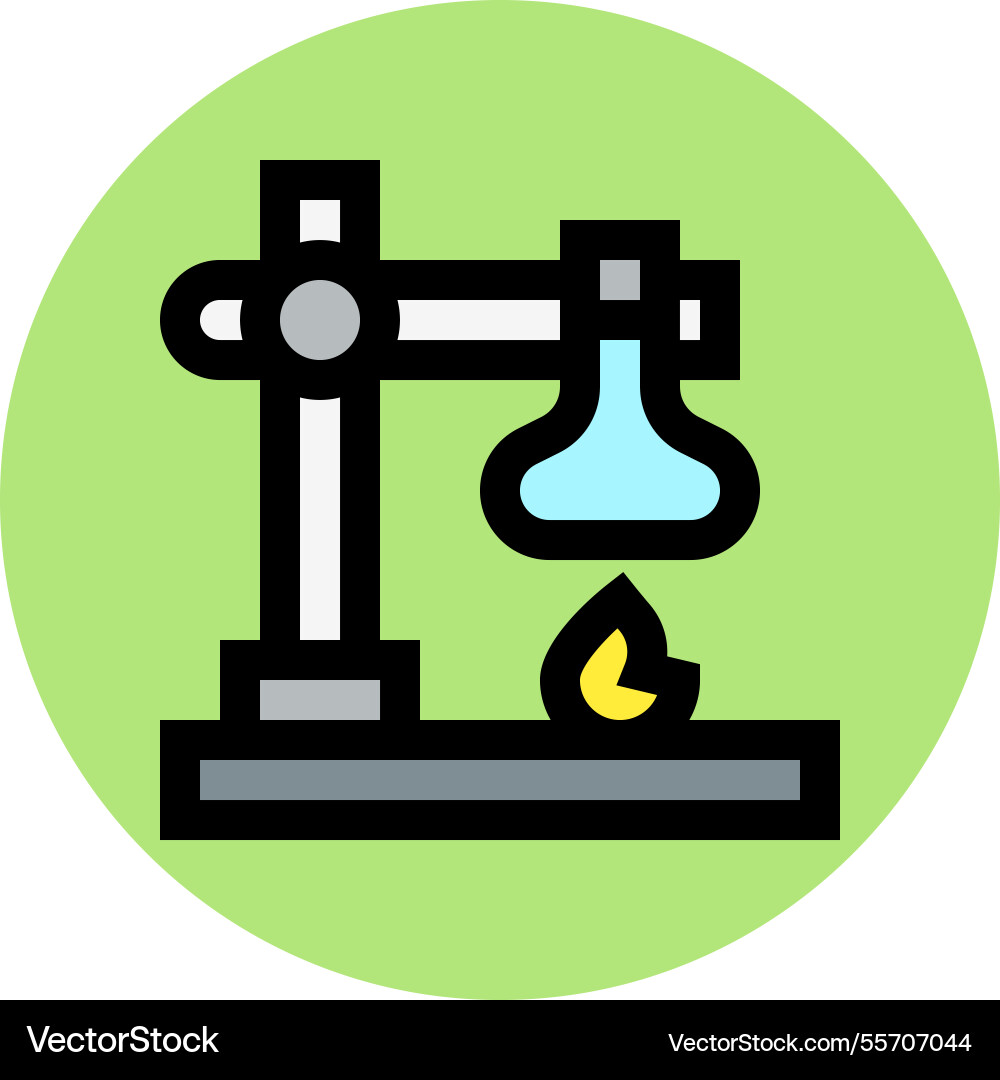 Bunsen burner icon design Royalty Free Vector Image