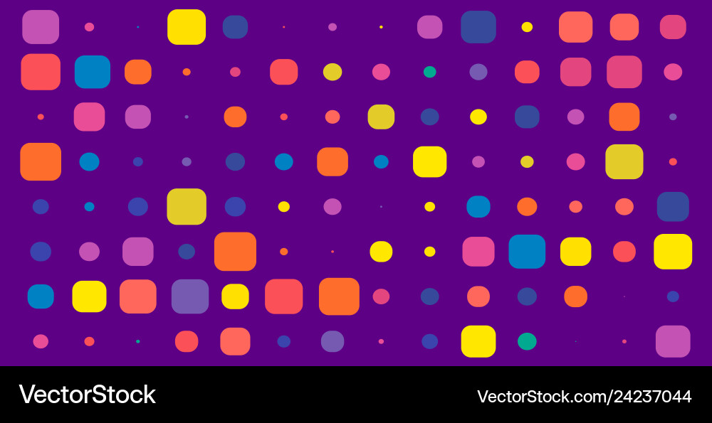 Violet simple backdrop with colorful square Violet simple backdrop with colorful square vector image