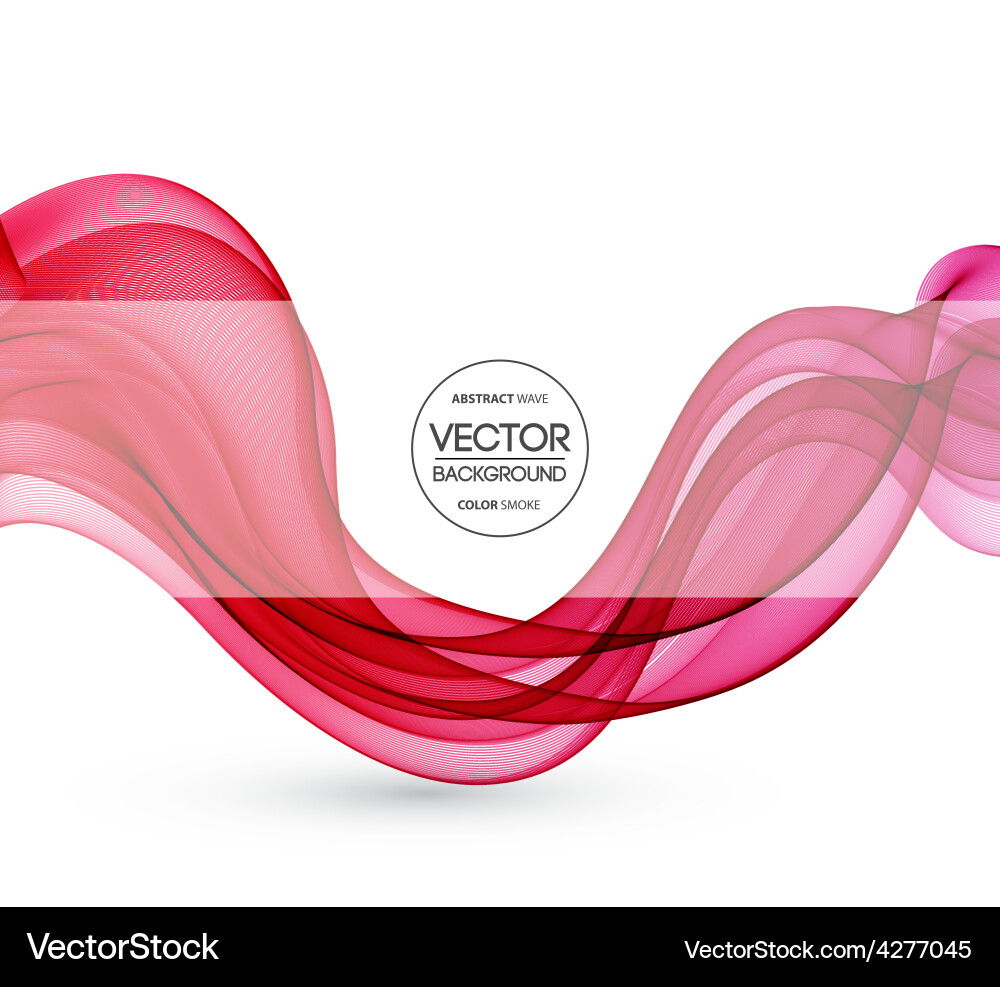 Abstract curved lines background template Vector Image