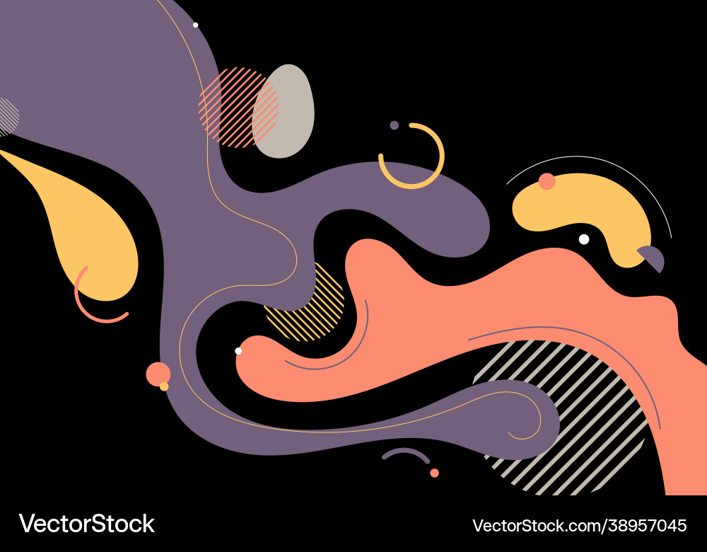 Abstract trendy organic shape composition Abstract trendy organic shape composition vector image