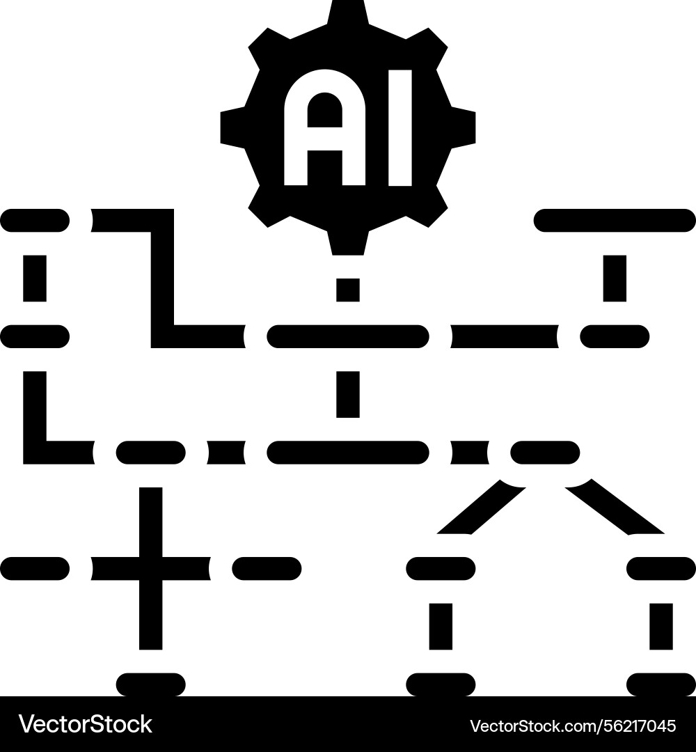 Algorithm Transparenz glyph icon Algorithm Transparenz glyph icon vektorbild