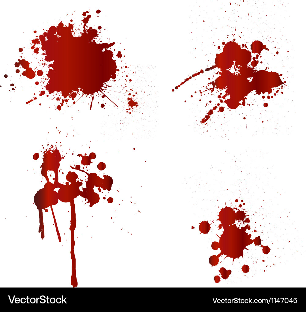 Blood Splatter Scene Vector Image