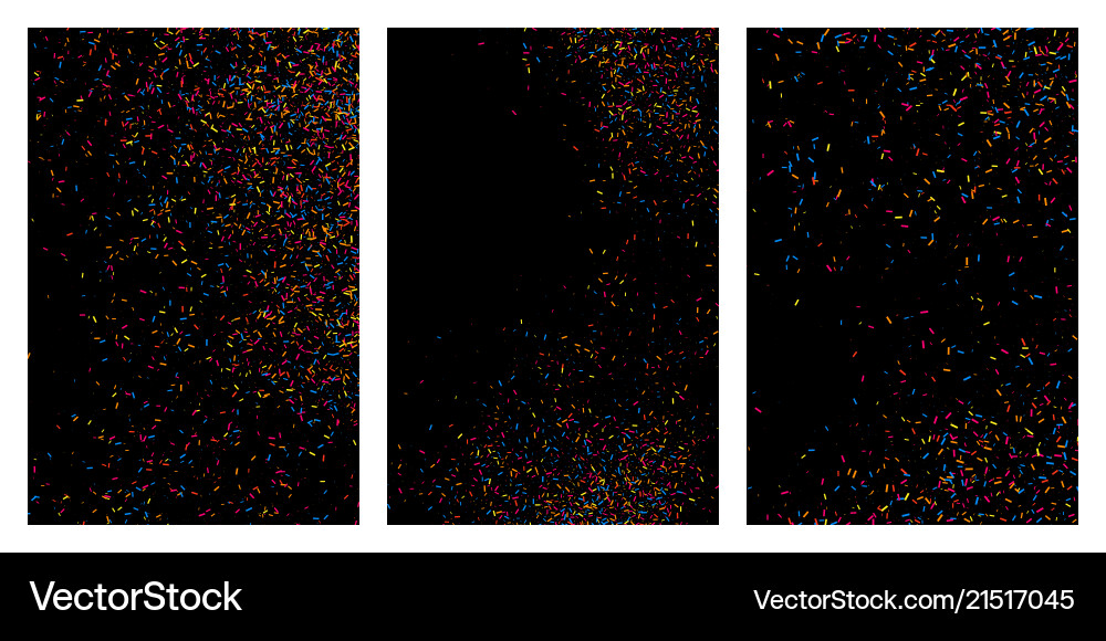 Colorful explosion of confetti colored grainy Colorful explosion of confetti colored grainy vector image