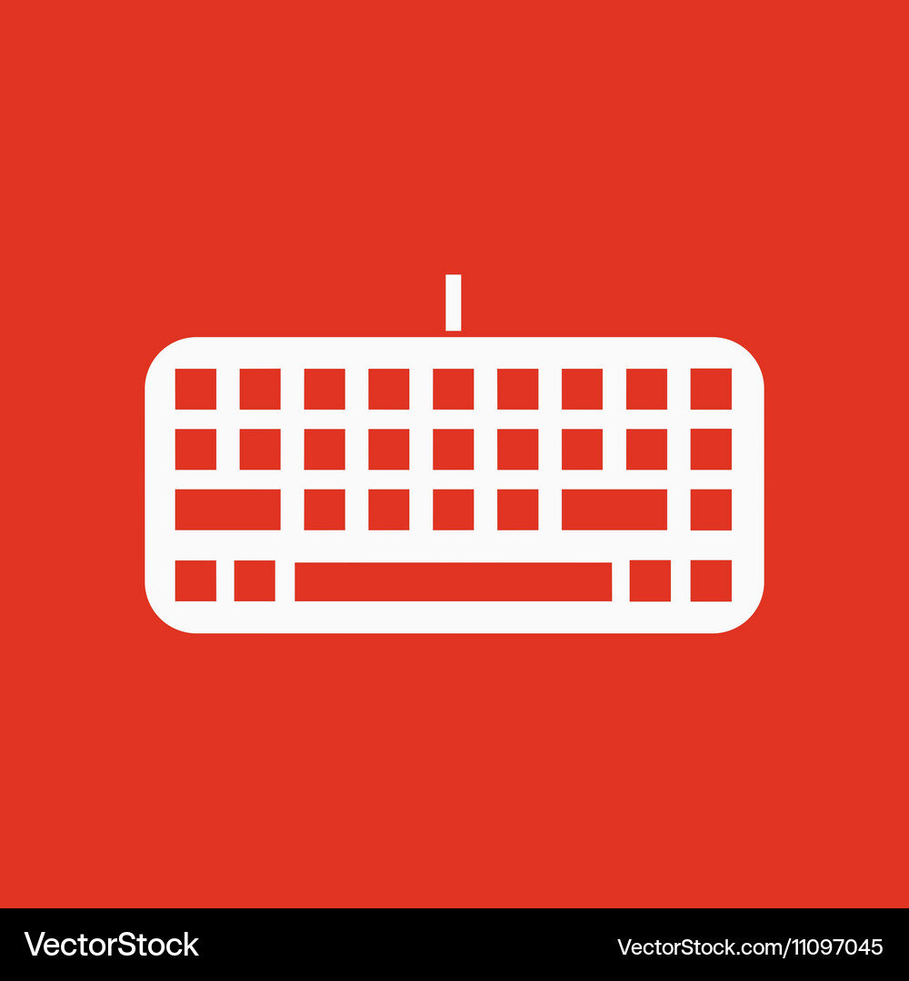 Keyboard icon keypad and input typing Vector Image