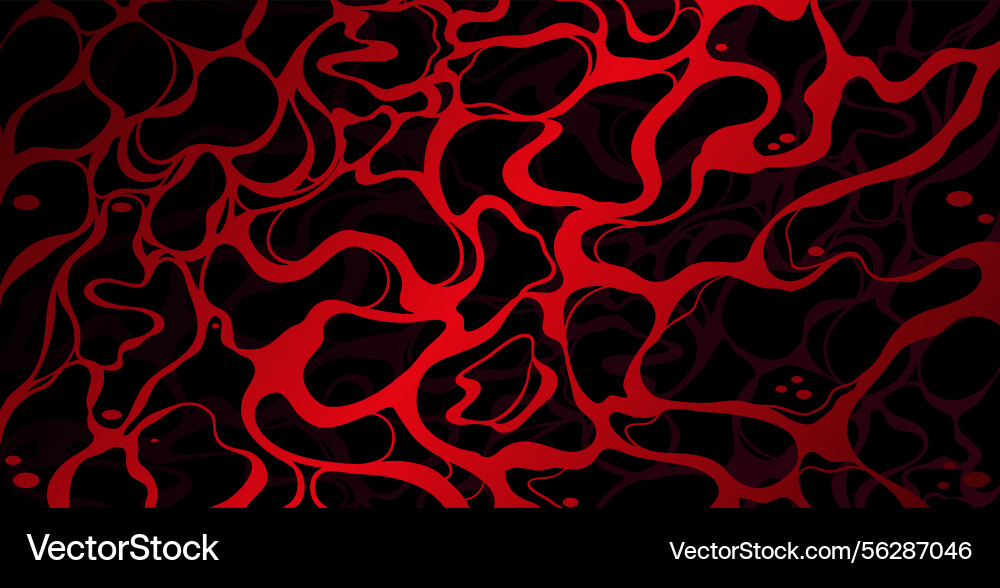 Abstract background with red cracks and curves Vector Image