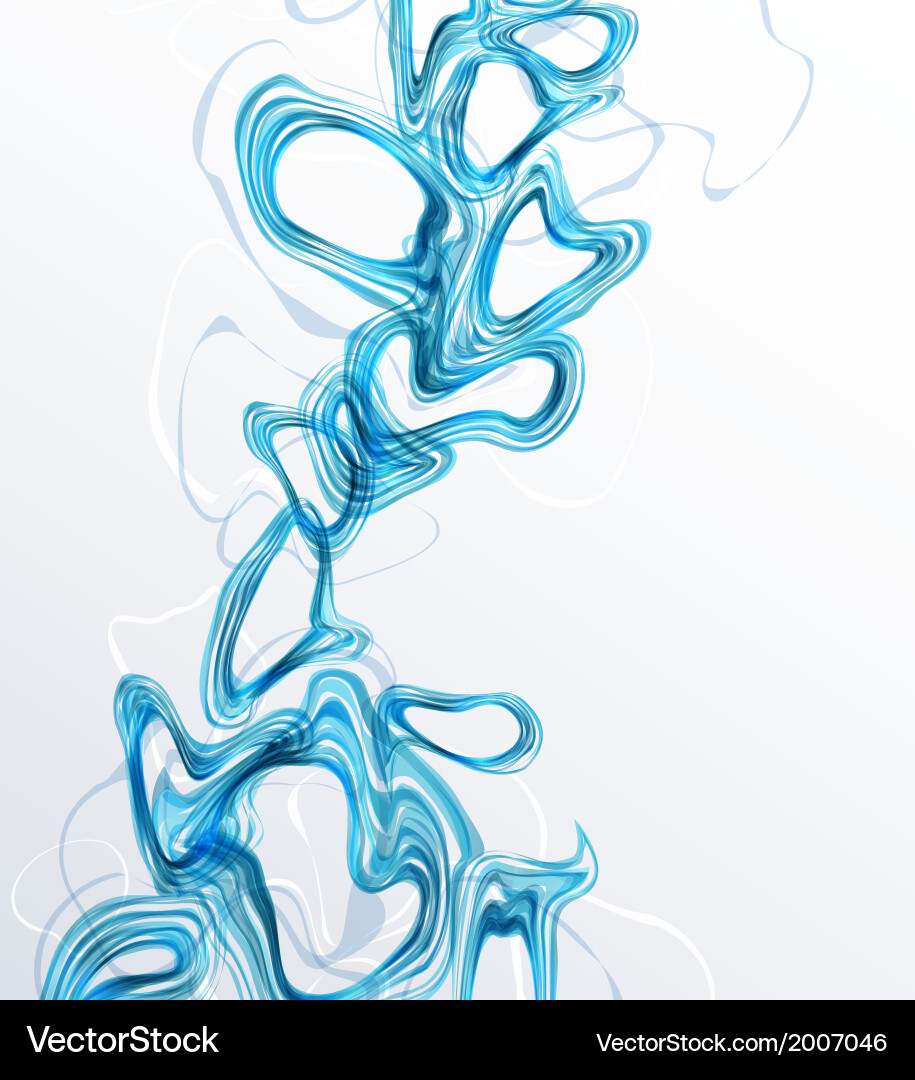 Dynamic Blue Swirl Background vector image