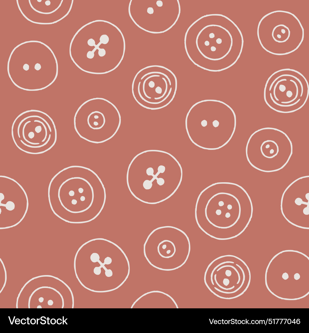 Outline bunch of buttons seamless pattern design Outline bunch of buttons seamless pattern design vector image