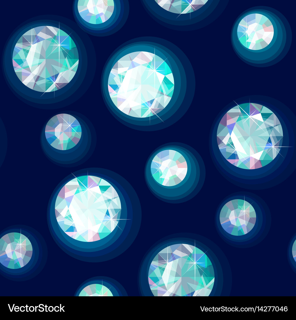 Sparkling Gemstone Pattern Vector Image