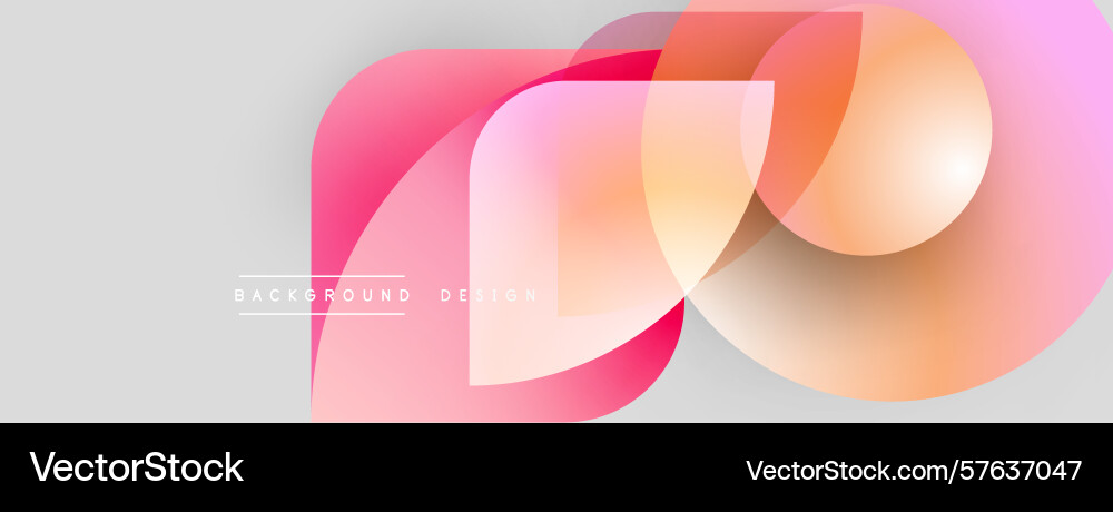 Abstract fluid shapes overlap creating vibrant Abstract fluid shapes overlap creating vibrant Vector Image