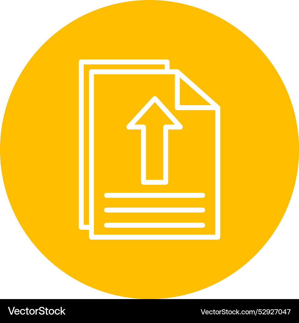 File upload icon design vector image