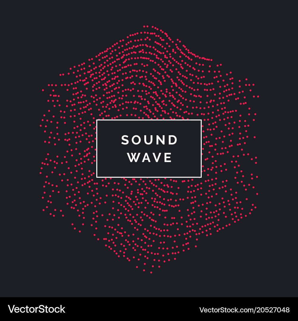 Abstract background with dynamic waves Vector Image