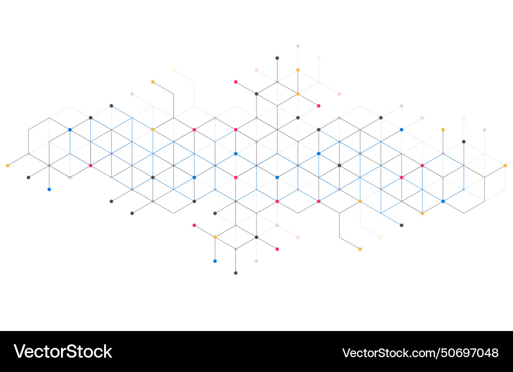 Abstract geometric boxes pattern dot line Abstract geometric boxes pattern dot line vector image