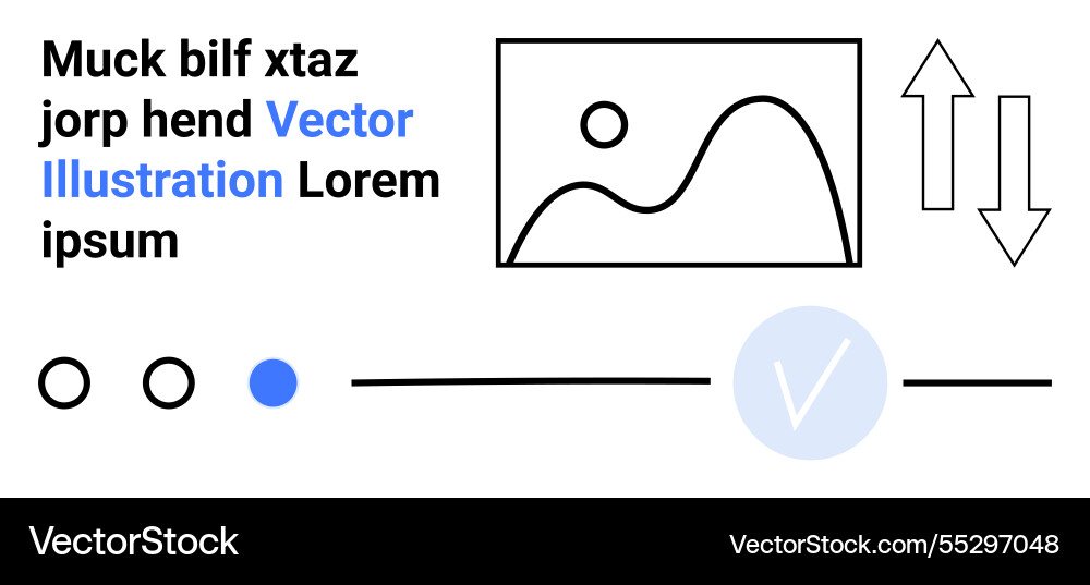 Abstract web design concept with minimalistic vector image
