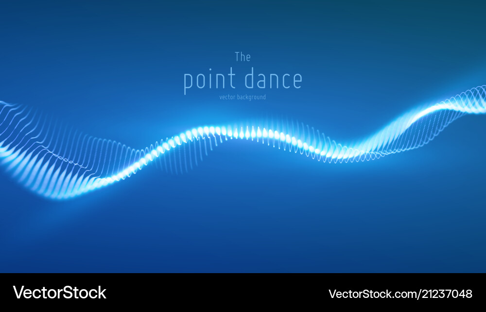 Dynamic Blue Particle Wave Vector Image