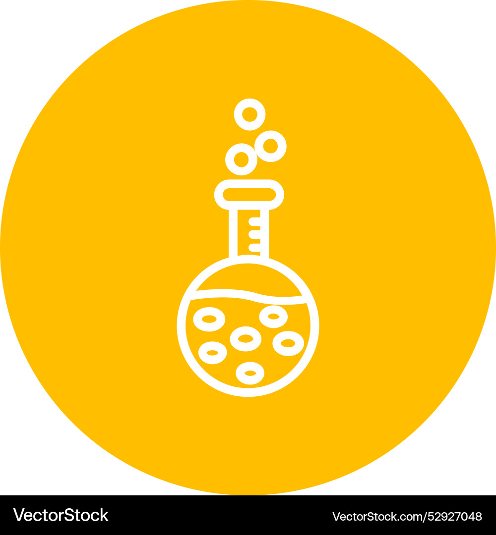Flask icon design vector image