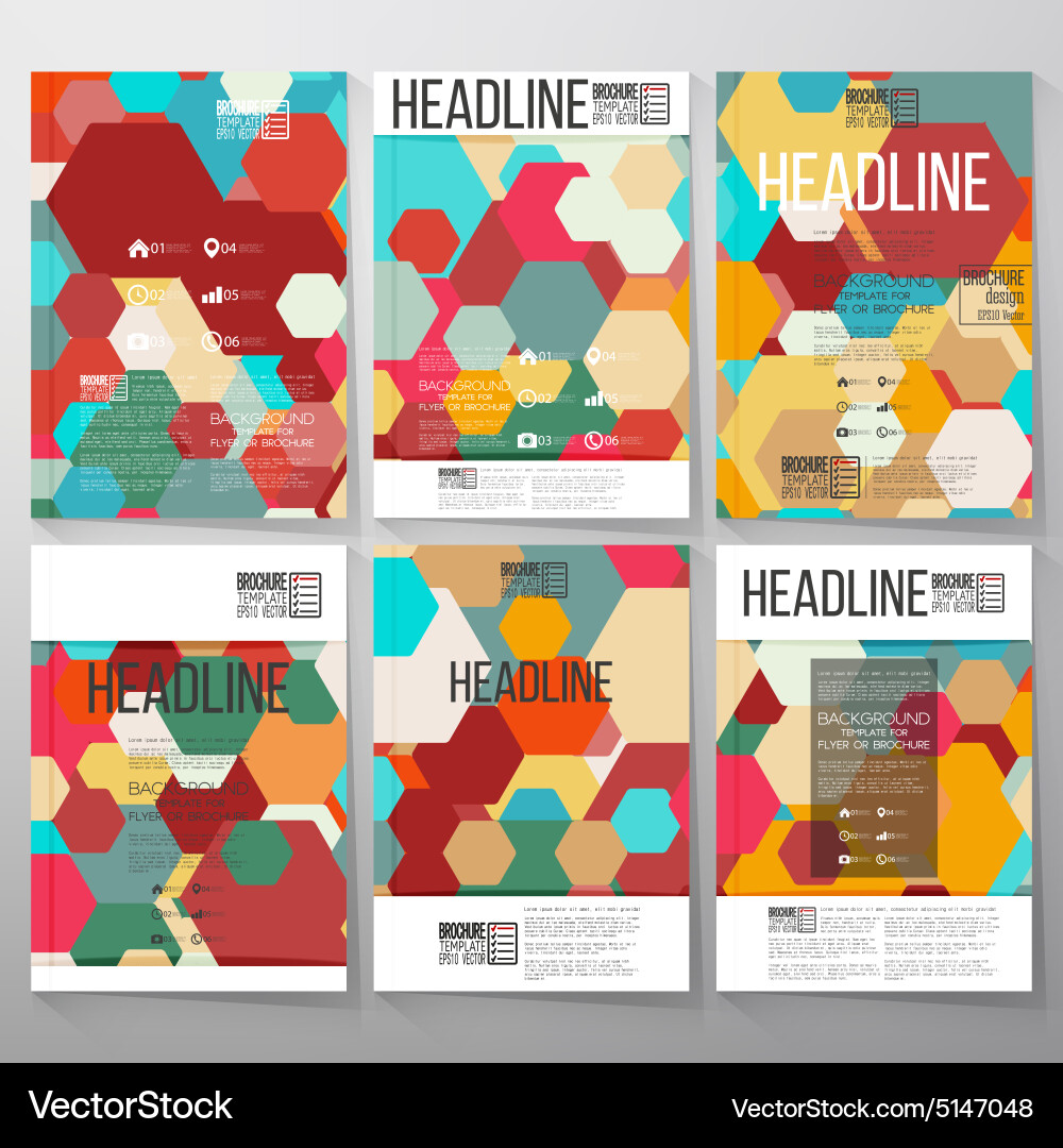 Geometric background abstract hexagonal pattern vector image
