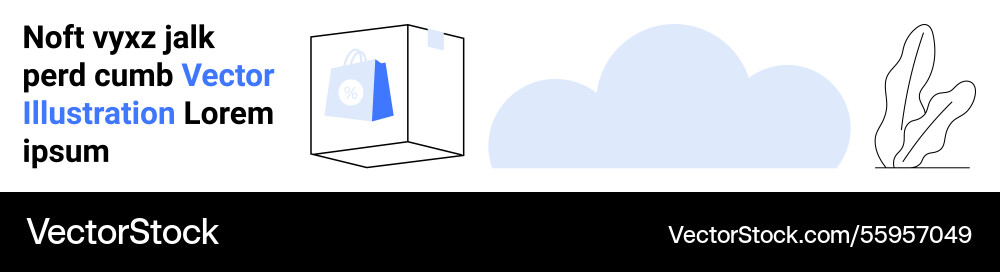 Abstract design with 3d cube cloud shape Abstract design with 3d cube cloud shape vector image
