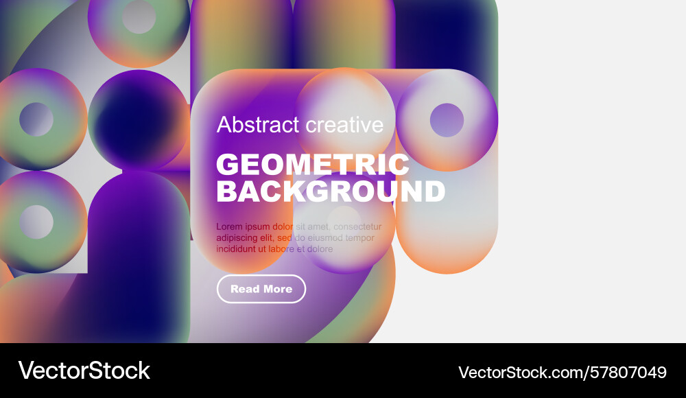 Abstract geometric shapes overlap creating Vector Image