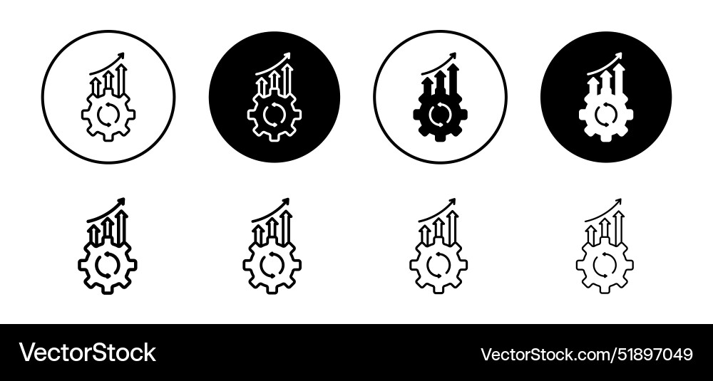 Continuous improvement icon set collection for web Continuous improvement icon set collection for web Vector Image