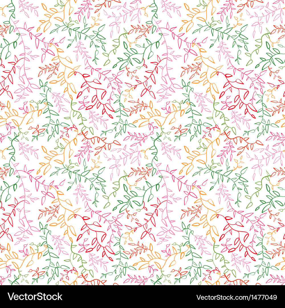 Leafy Spring Pattern vector image