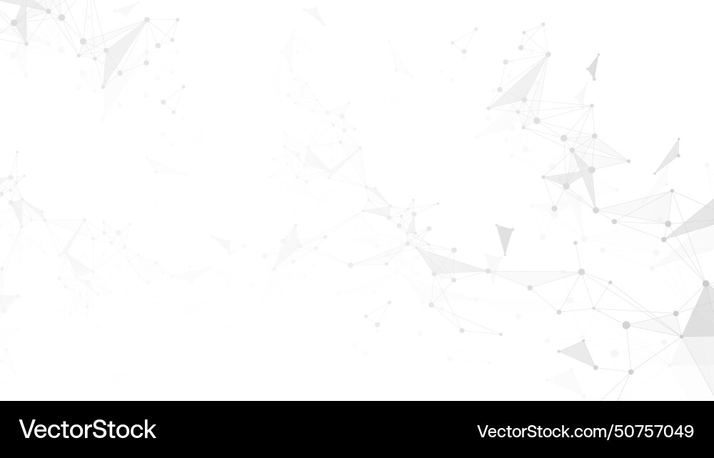 Tech Network Connections - Dots & Lines vector image
