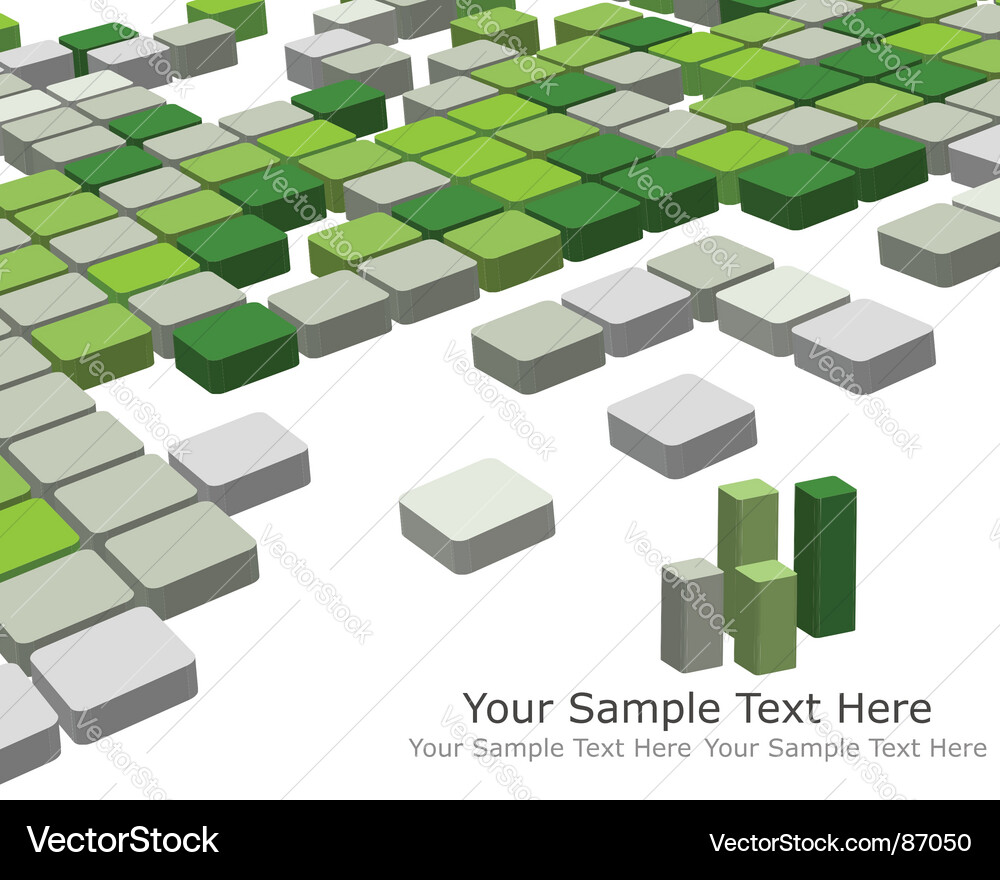3D Checkerboard Pattern Background vector image
