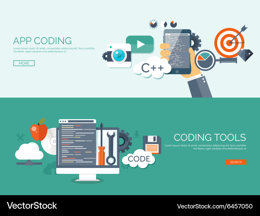 Coding & Technology Background vector image