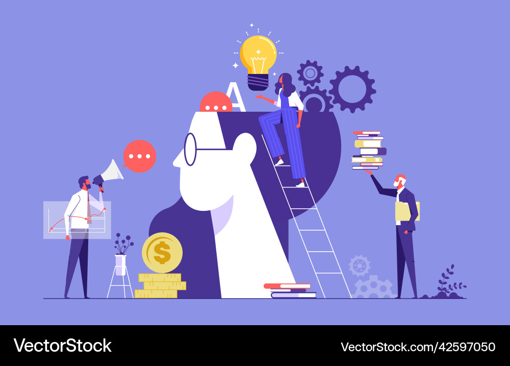 Concept of up skill and learning Concept of up skill and learning Vector Image