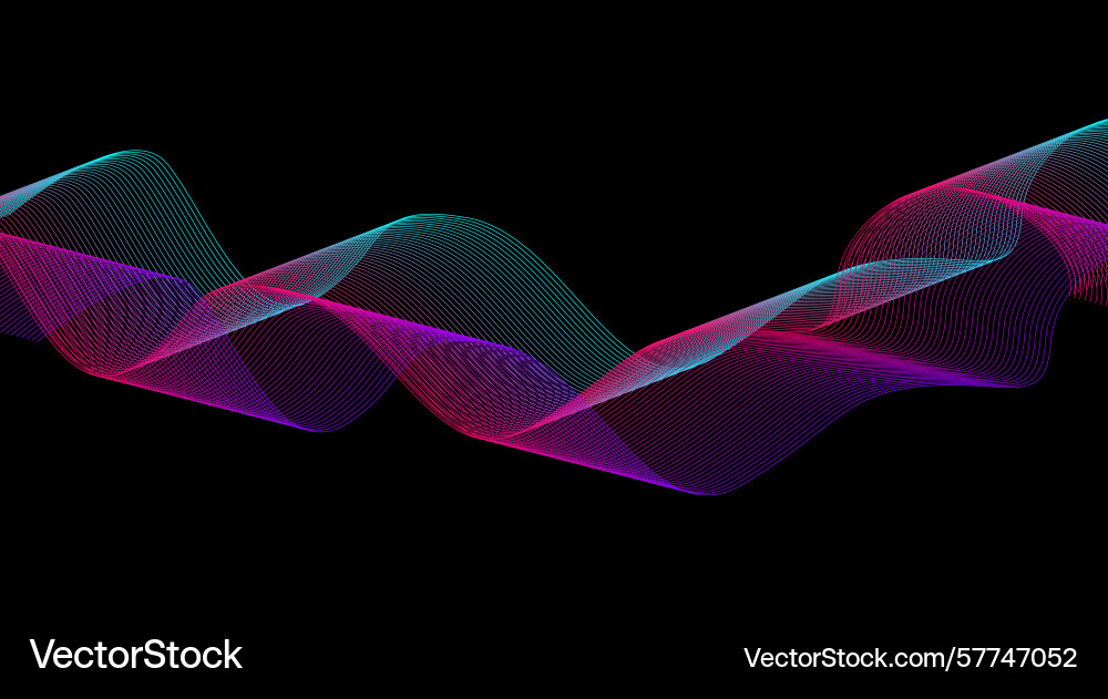 Blend wavy curved lines design background abstract Blend wavy curved lines design background abstract Vector Image