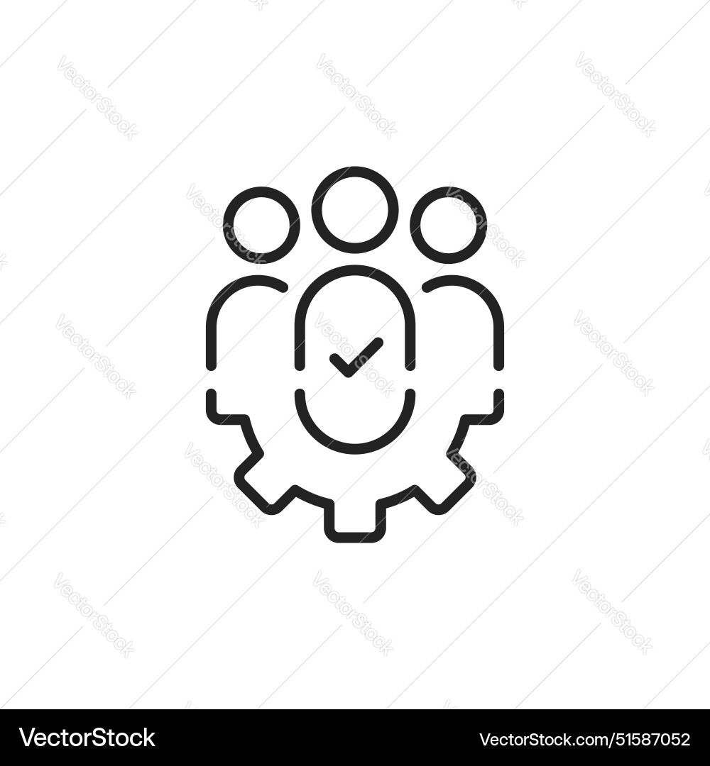 Development team or managed project icon Development team or managed project icon vector image