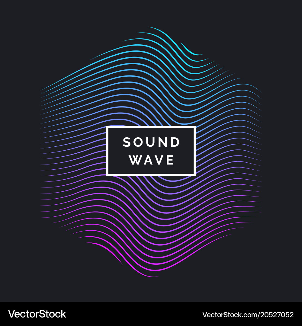 Dynamic Wave Background vector image