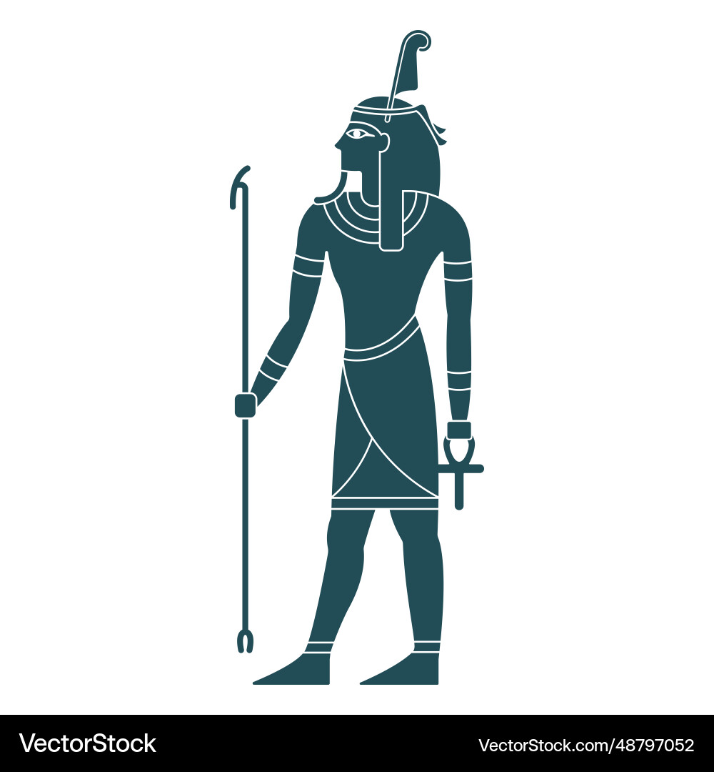 Egyptian gods shu vector image